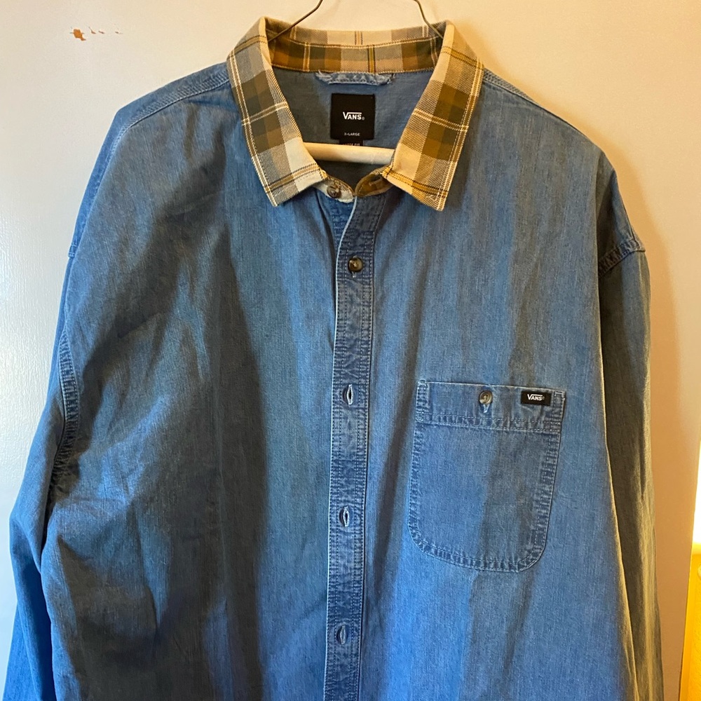Vans denim button down